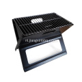 Opvouwbare en draagbare compact notebook houtskool bbq x-grill